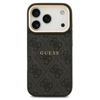 Guess Classic 4G Logo Backcover MagSafe Apple iPhone 17 Pro - Schwarz