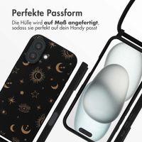 imoshion Silikonhülle design mit Band für das Apple iPhone 16 - Sky Black