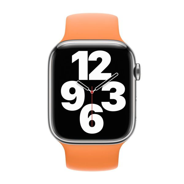 Apple Silikon Solo Loop für das  Apple Watch | 38/40/41/42 mm - Größe 2 - Marigold