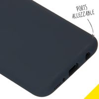 Accezz Liquid Silikoncase Samsung Galaxy A40 - Dunkelblau