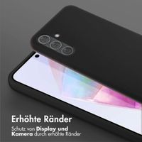 Selencia SilikonHülle mit abnehmbarem Band Samsung Galaxy A35 - Schwarz