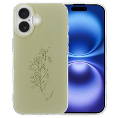 imoshion Design Hülle für das iPhone 16 - Floral Green