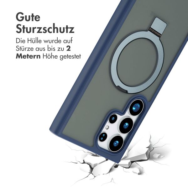Accezz Ring Stand Backcover mit MagSafe Samsung Galaxy S24 Ultra - Blau