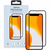 Selencia Premium Screen Protector aus gehärtetem Glas für das Apple iPhone 12 Mini - Schwarz