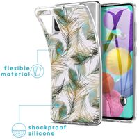 imoshion Design Hülle für das Samsung Galaxy A51 - Pfau / Grün