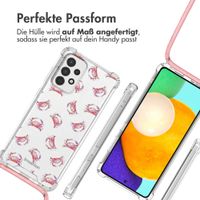imoshion Design Hülle mit Band Samsung Galaxy A52(s) (5G/4G) - Crab Watercolor