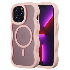 Selencia Wavy Backcover mit MagSafe Apple iPhone 13 Pro - Soft Pink