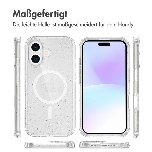 imoshion Sparkle Back Cover mit MagSafe Apple iPhone 17 - Transparent