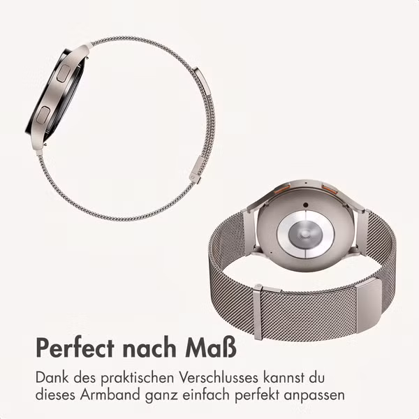 imoshion Mailändische Magnetarmband -   Universelle 20 mm Anschluss - Starlight