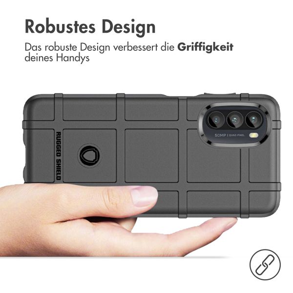 imoshion Rugged Shield Backcover für das Motorola Moto G52 / G82 - Schwarz