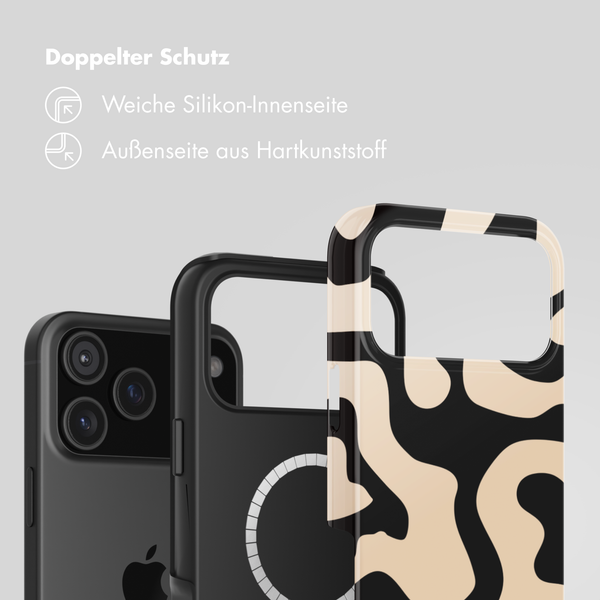 Selencia Vivid Rückabdeckung mit MagSafe Apple iPhone 17 Pro - Art Wave Black