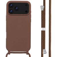 imoshion SilikonHülle mit Band Apple iPhone 18 Pro / 17 Pro - Braun
