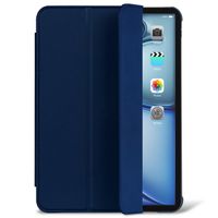 Decoded Textured Sillicon Slim Cover für das iPad Air 11 Zoll (2024) M2 / Air 5 (2022) / Air 4 (2020) - Navy Peony