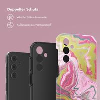 Selencia Vivid Back Cover Samsung Galaxy A15 (5G) - Marble Pink