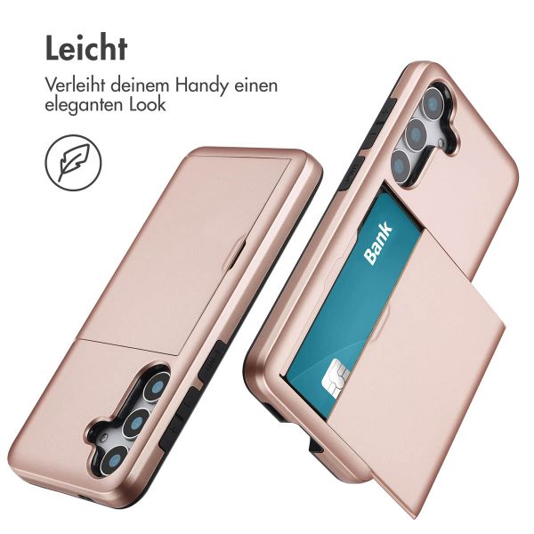 imoshion Backcover mit Kartenfach Samsung Galaxy S25 - Rosé gold
