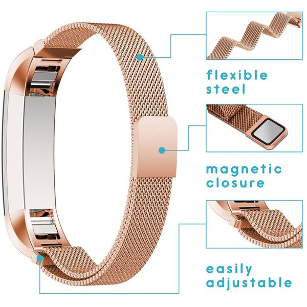 imoshion Milanese Watch Armband Fitbit Alta (HR) - Rose Gold