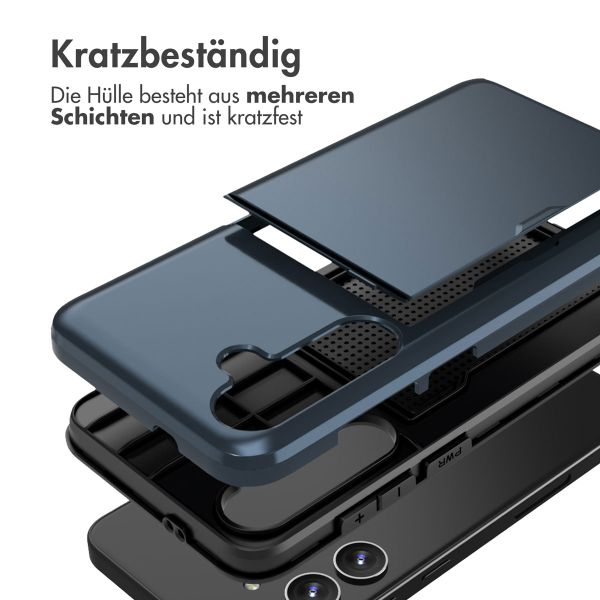 imoshion Backcover mit Kartenfach für das Samsung Galaxy S24 Plus - Dunkelblau