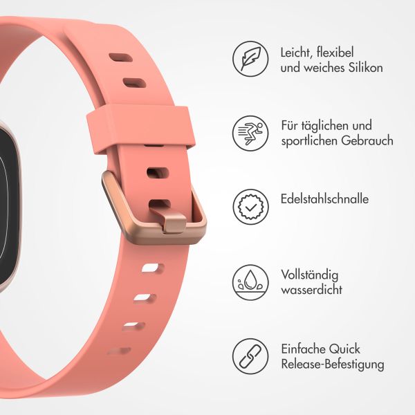 imoshion Silikonarmband für die Fitbit Versa (2) / Versa Lite - Größe S - Grapefruit