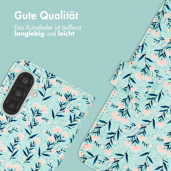 imoshion Design Klapphülle Samsung Galaxy A26 - Blue Flowers