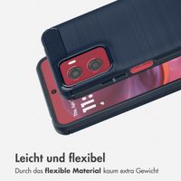 imoshion Brushed Back Cover Motorola Moto G05 / E15 - Dunkelblau