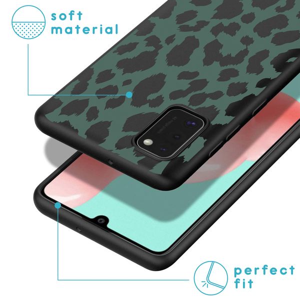 imoshion Design Hülle Samsung Galaxy A41 - Green Leopard