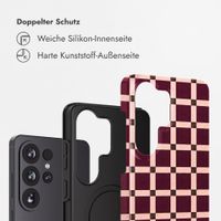 Selencia Vivid Back Cover Samsung Galaxy S26 Ultra - Check This Burgundy