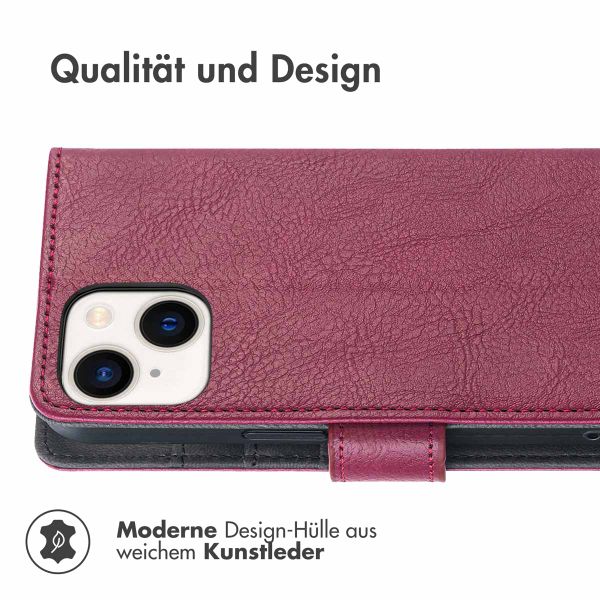 imoshion Luxuriöse Klapphülle für das iPhone 14 - Bordeaux