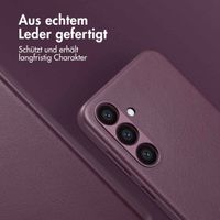 Accezz MagSafe Leather Backcover für das Samsung Galaxy S24 Plus - Heath Purple