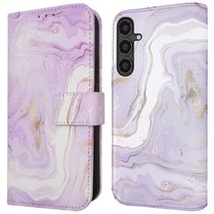 imoshion Design Klapphülle Samsung Galaxy S23 FE - Purple Marble