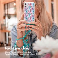 imoshion Design Hülle mit Band Apple iPhone SE (2022 / 2020) / 8 / 7 - Jellyfish Watercolor