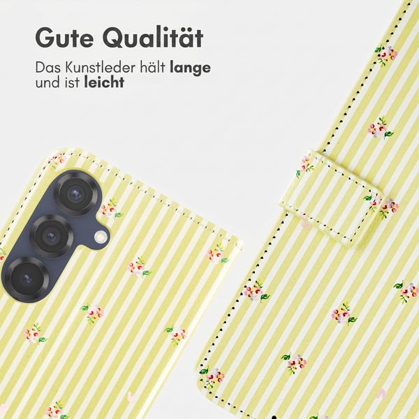imoshion Design Klapphülle Samsung Galaxy S25 - Garden Stripes