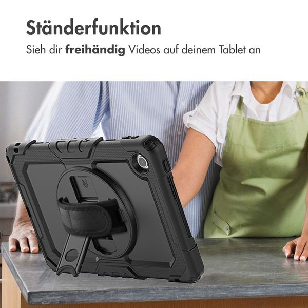Accezz Robustes Back Cover mit Schultergurt Lenovo Tab (2025) - Schwarz