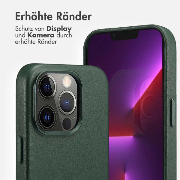 Accezz MagSafe Leather Backcover Apple iPhone 13 Pro - Cedar Green