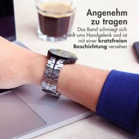Accezz Steel Band für das  Samsung Galaxy Watch 4 / 5 / 6 / 7 / FE (20 mm) - Silber
