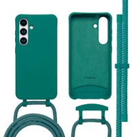imoshion Color Rückabdeckung mit abnehmbarem Handykette und MagSafe Samsung Galaxy S24 / S25 - Dunkelgrün