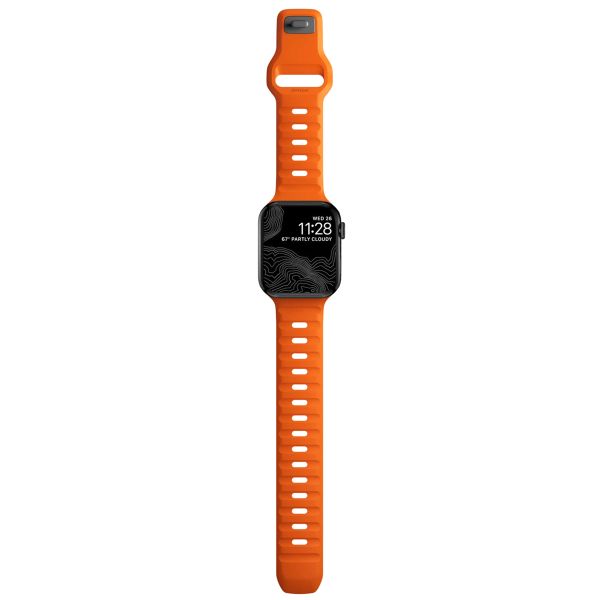 Nomad Sport Armband FKM für das  Apple Watch Series 1 t/m 9 / SE (38/40/41 mm) | Series 10 / 11 (42 mm) - Ultra Orange