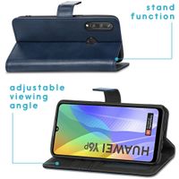 imoshion Luxuriöse Klapphülle Huawei Y6p - Dunkelblau