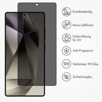 Accezz Privacy Displayschutz aus gehärtetem Glas für das Samsung Galaxy S25 Ultra