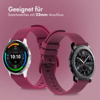 imoshion Sport-Silikonarmband mit Schnalle - Universelle 22 mm Anschluss - Magenta