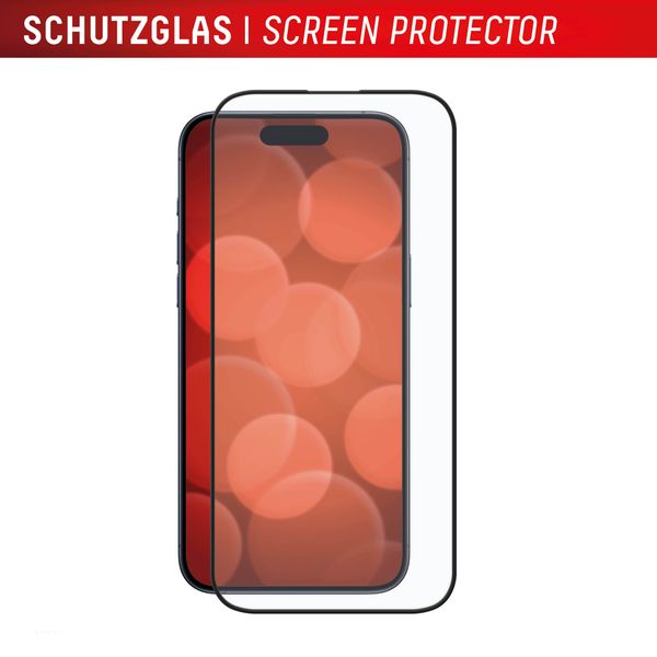 Displex Bildschirmschutzfolie Real Glass Full Cover Apple iPhone 16