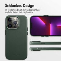 Accezz MagSafe Leather Backcover Apple iPhone 13 Pro - Cedar Green