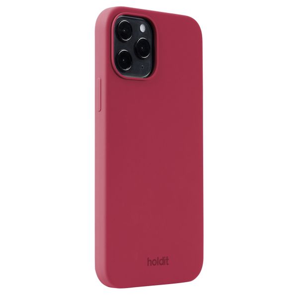 Holdit Silicone Case für das iPhone 12 (Pro) - Red Velvet