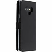 Selencia Echtleder Klapphülle für das Samsung Galaxy Note 9 - Schwarz