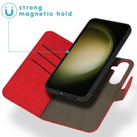 imoshion Entfernbare 2-1 Luxus Klapphülle Samsung Galaxy S24 - Rot