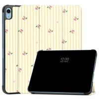imoshion Design Trifold Klaphülle Apple iPad 11 (2025) 11 Zoll A16 / iPad 10 (2022) 10.9 Zoll - Garden Stripes