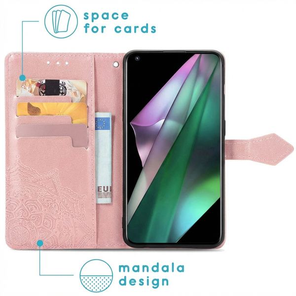 imoshion Mandala Klapphülle OnePlus 10 Pro - Rosé gold