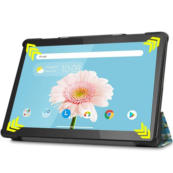 imoshion Design Trifold Klaphülle Lenovo Tab M10 - Green Plant