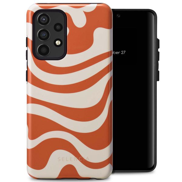 Selencia Vivid Tough Back Cover für das Samsung Galaxy A52(s) (5G/4G) - Dream Swirl Orange