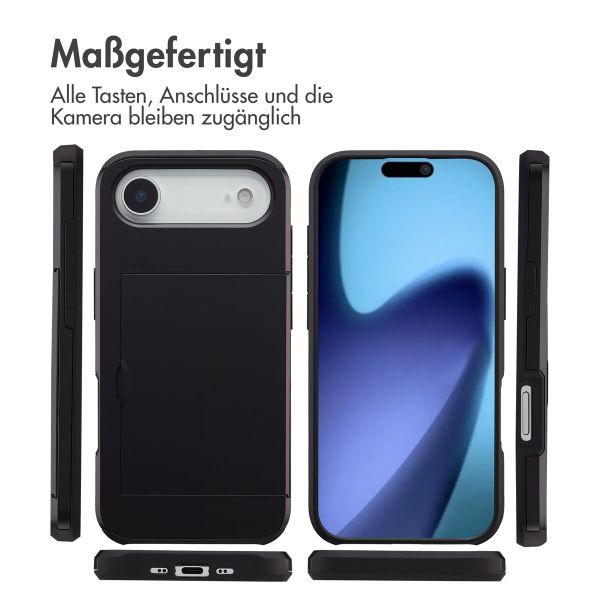 imoshion Backcover mit Kartenfach Apple iPhone Air - Schwarz