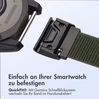 imoshion QuickFit® Nylon Armband -   Garmin 20 mm Anschluss - Größe L/XL - Grün